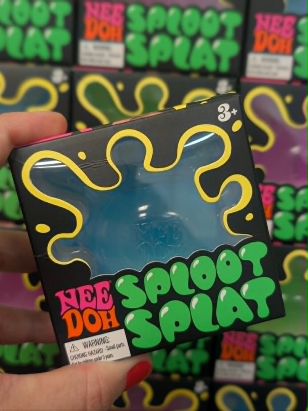 Authentic Schylling NeeDoh SplootSplat Blue Squishy Fidget NEW